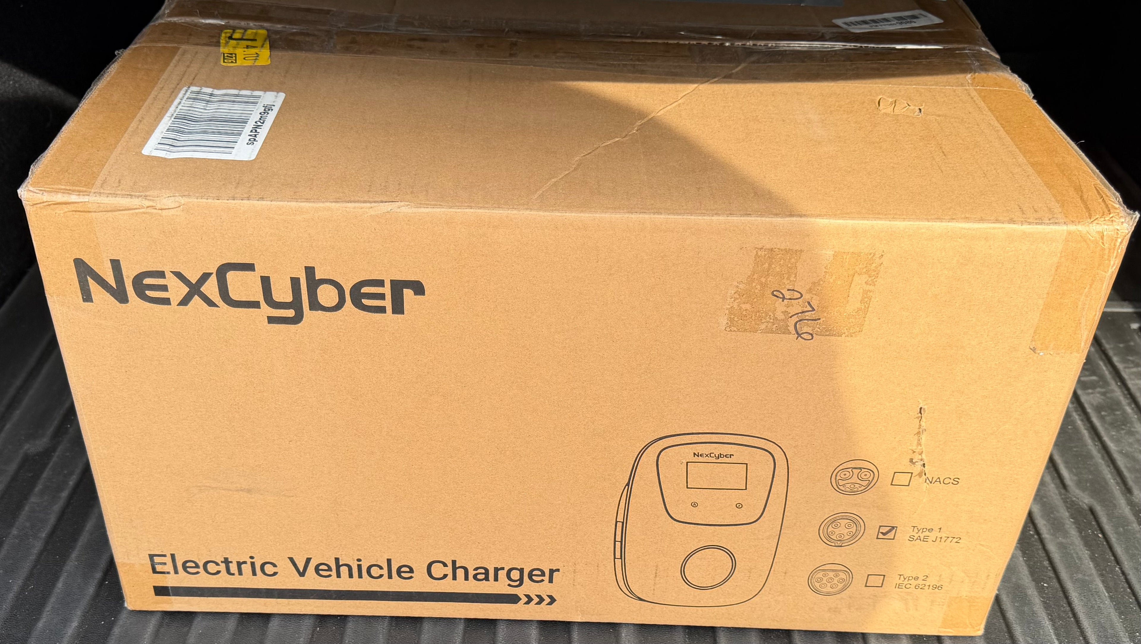 NexCyber Level 2 Smart EV Charger, 48 Amp, 25Ft Cable, NEMA 14-50 Wallbox