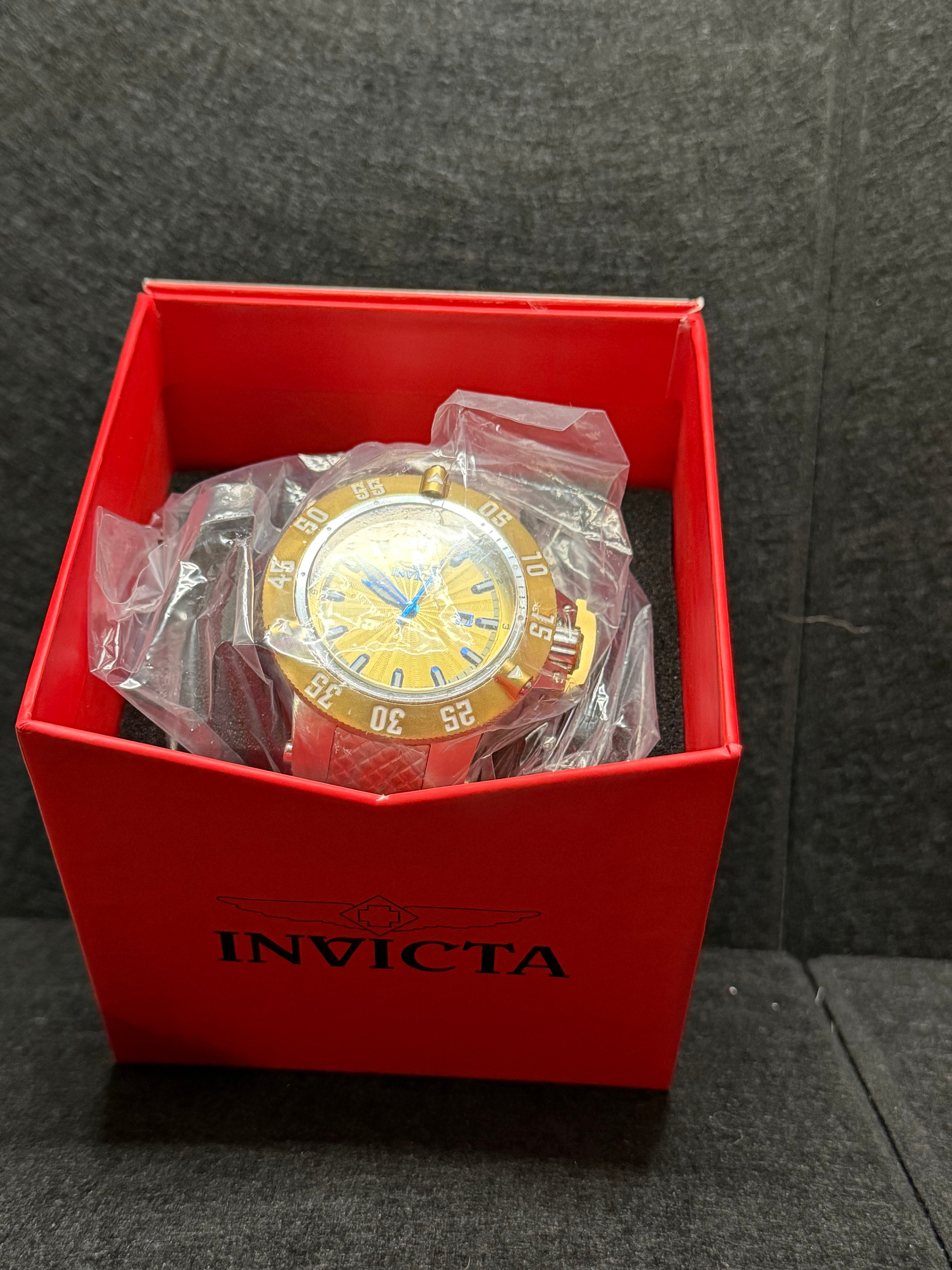 Invicta Subaqua Noma III Men's Gold Textured Dial Watch