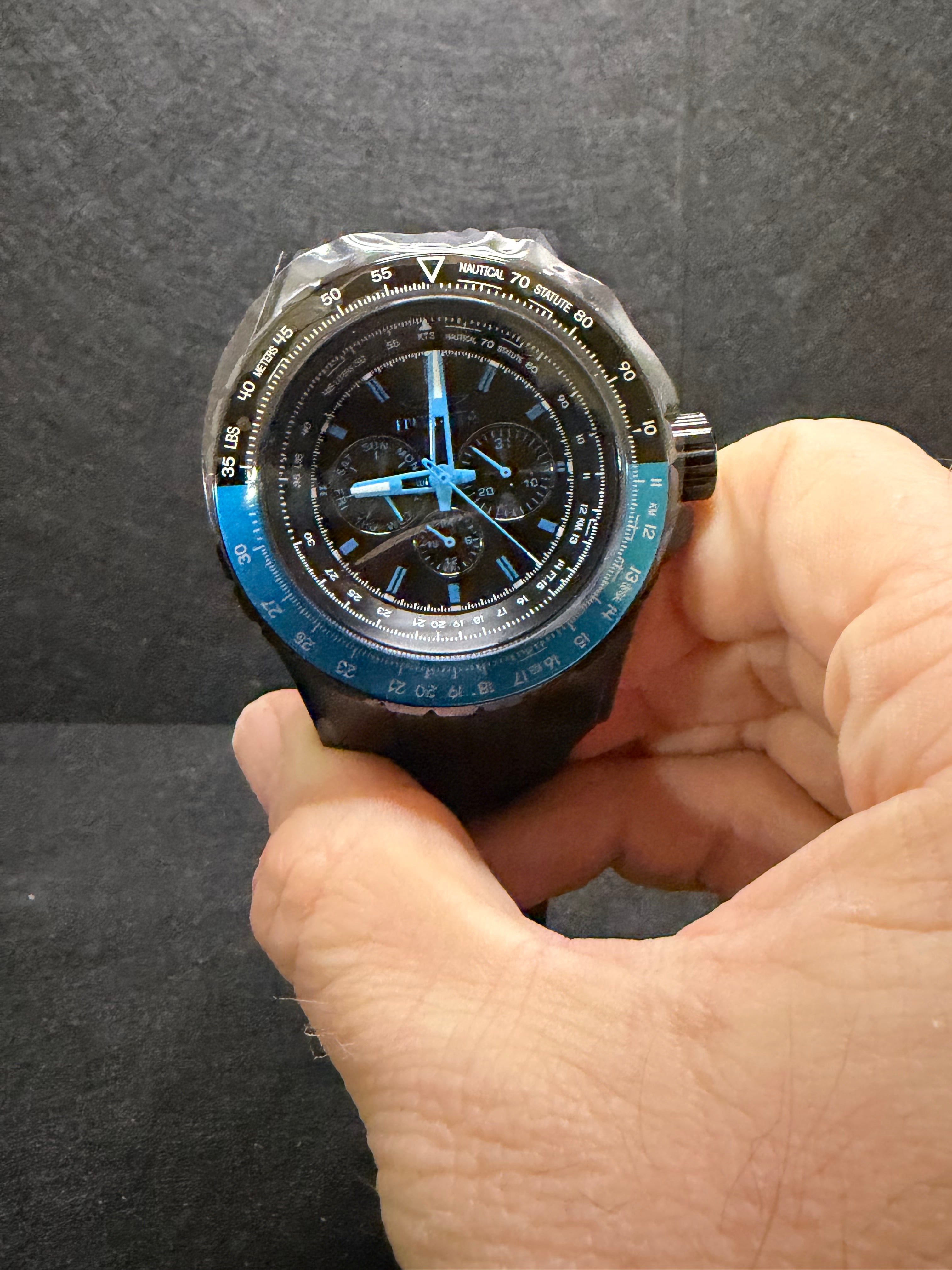 Invicta Aviator Skyshock Men's 50mm Black Dial Quartz Watch