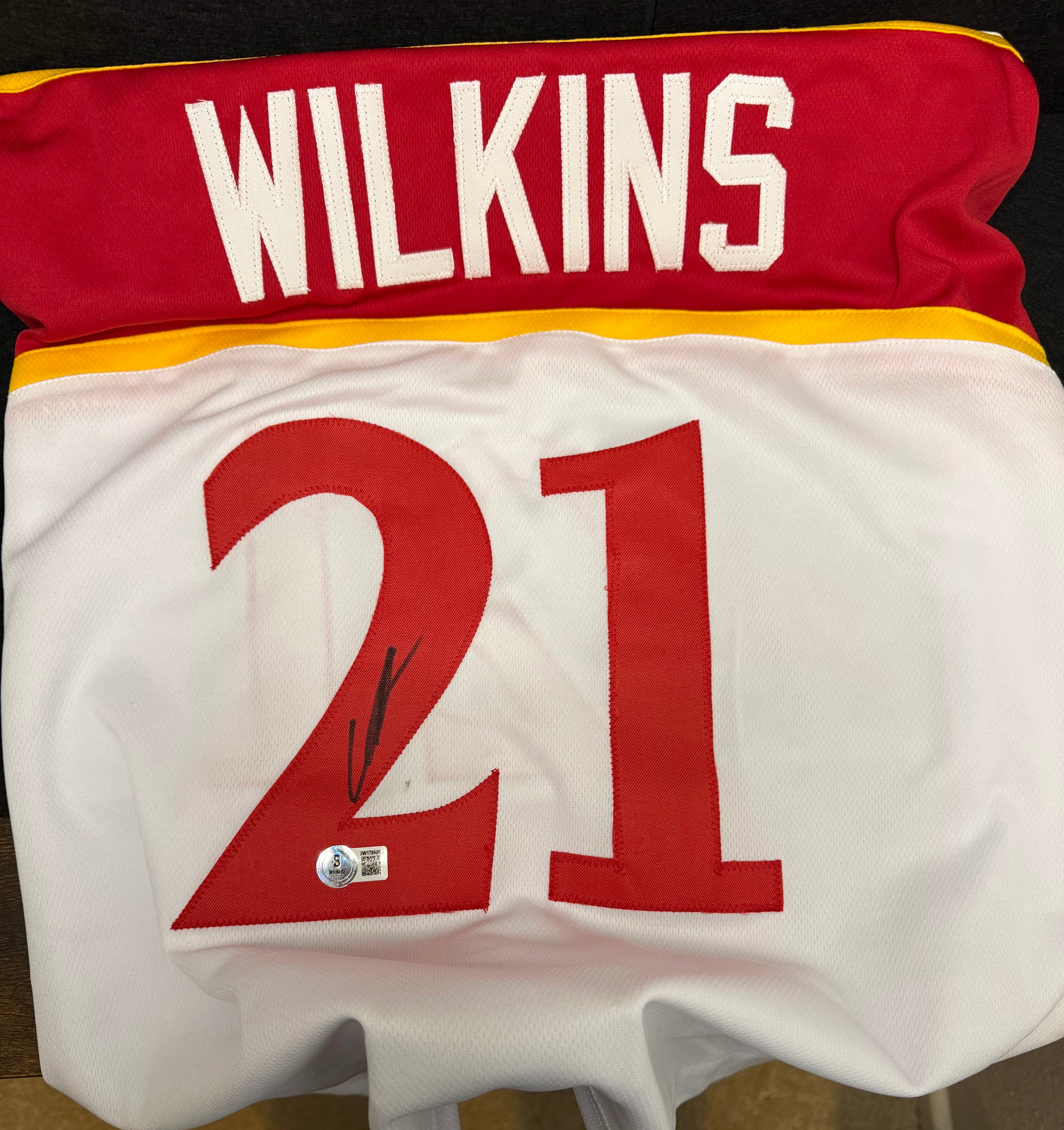 Atlanta Hawks Dominique Wilkins Autographed Pro Style White Custom Jersey JSA