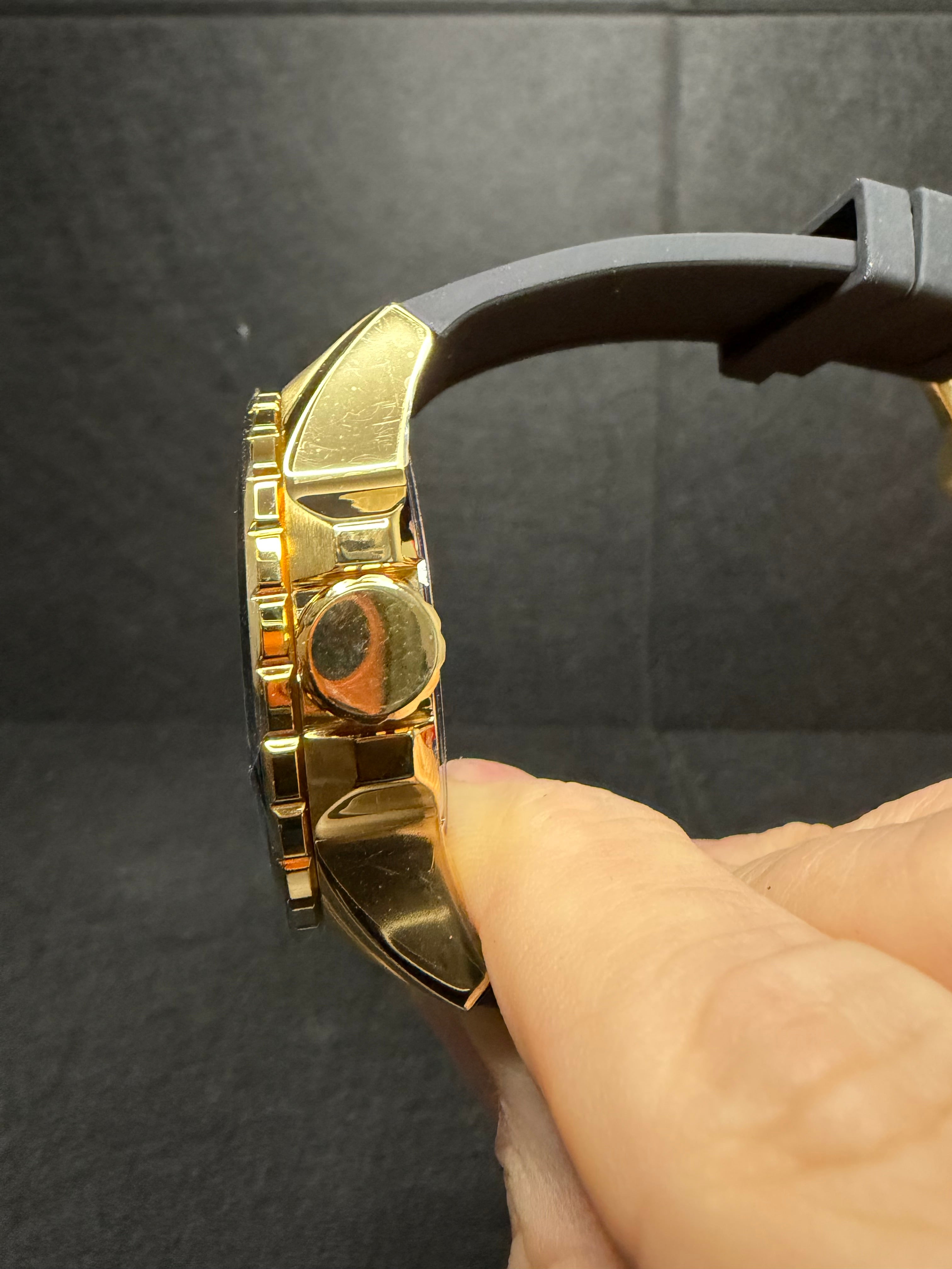 Invicta Aviator Men's 50mm Chronograph Quartz Blue Dial Gold Tone Watch 33031