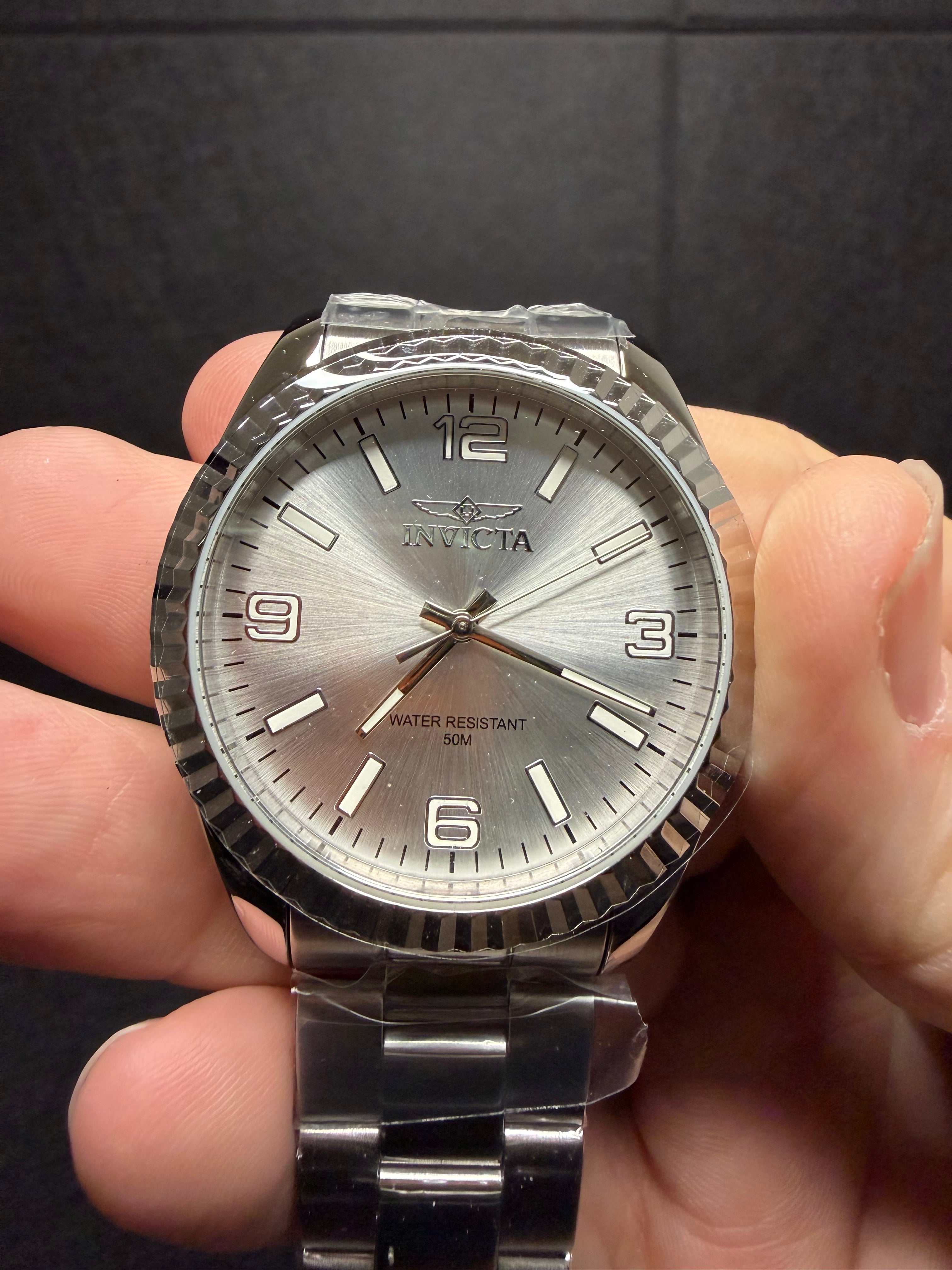 Invicta Specialty Stratford Men's Watch 43mm Silver Dial Stainless Steel