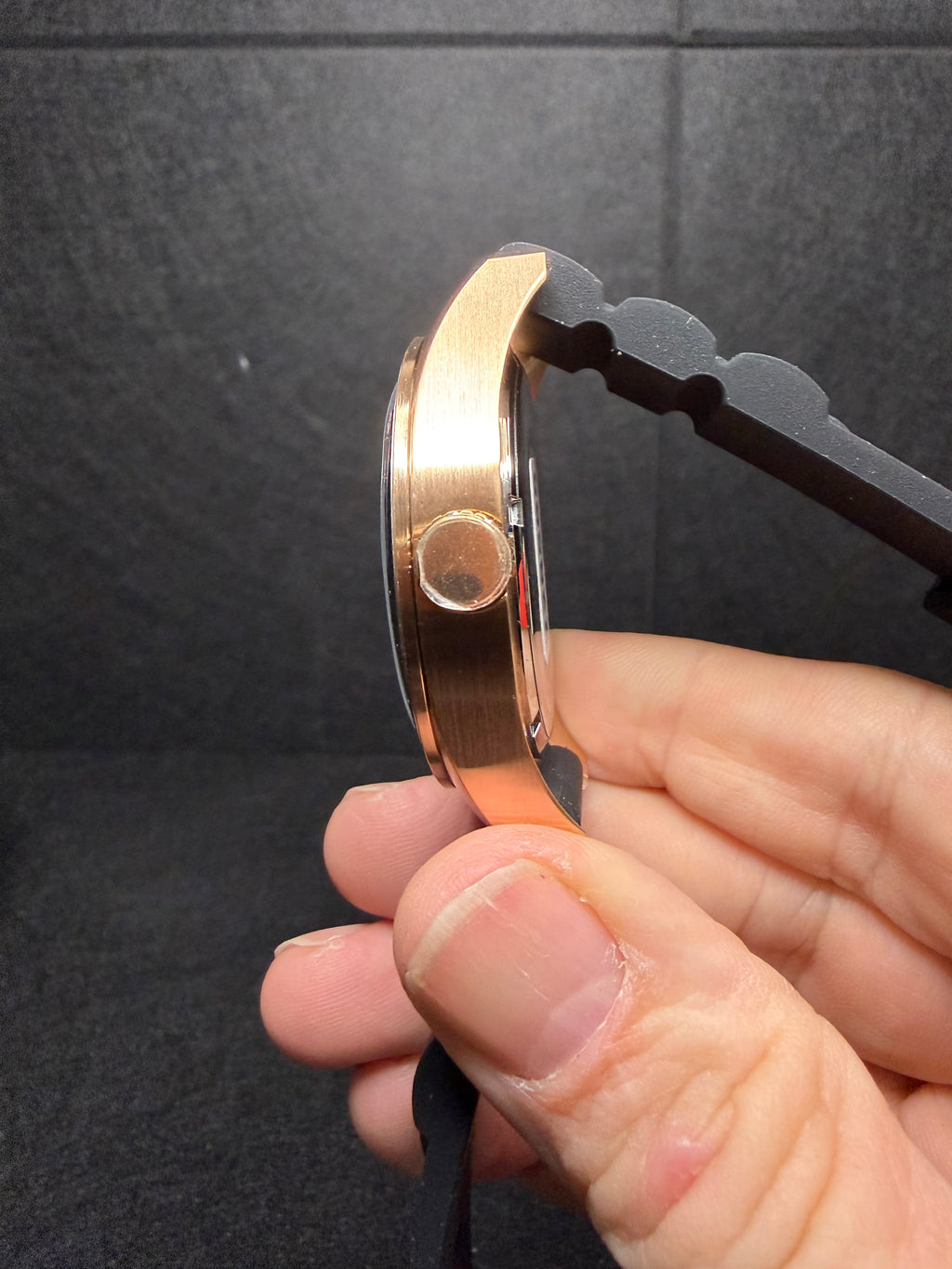 Invicta Aviator 45mm Rose Gold Tone Black Dial Men's Quartz Watch