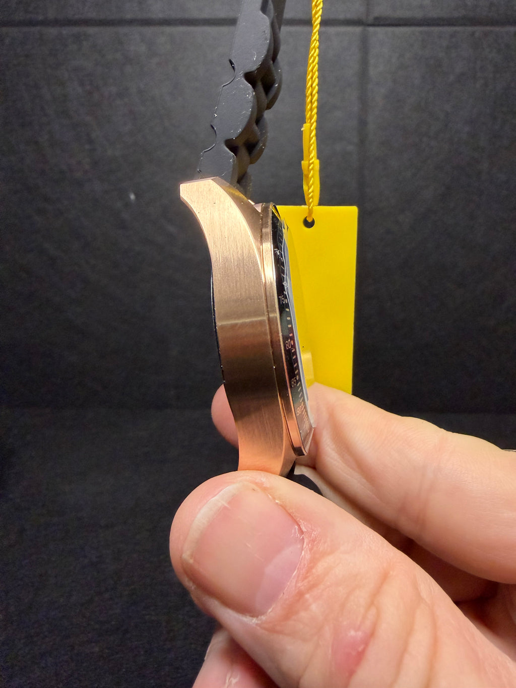 Invicta Aviator 45mm Rose Gold Tone Black Dial Men's Quartz Watch