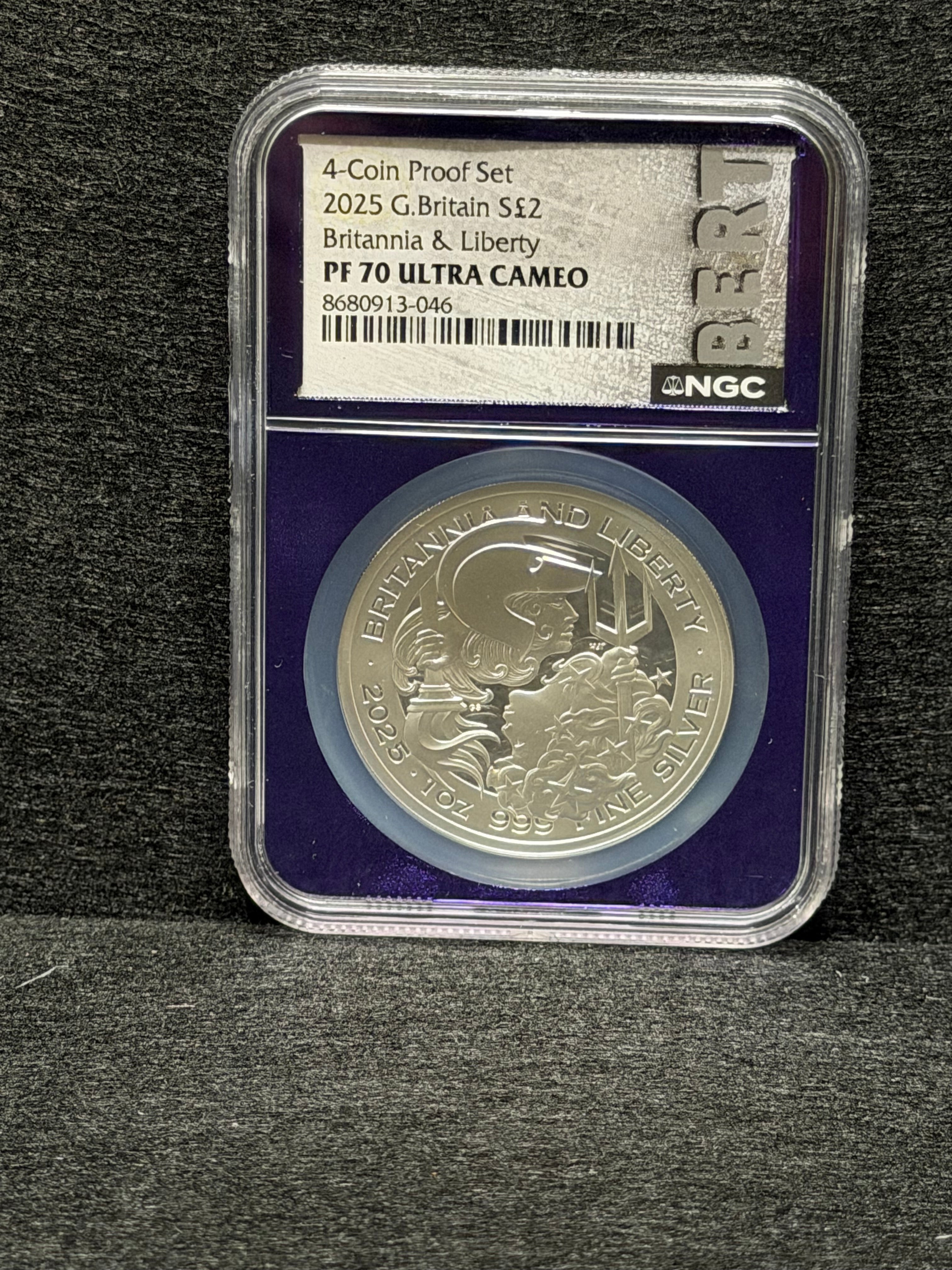 2025 Great Britain Britannia & Liberty 4-Coin Proof Set NGC PF70 UC