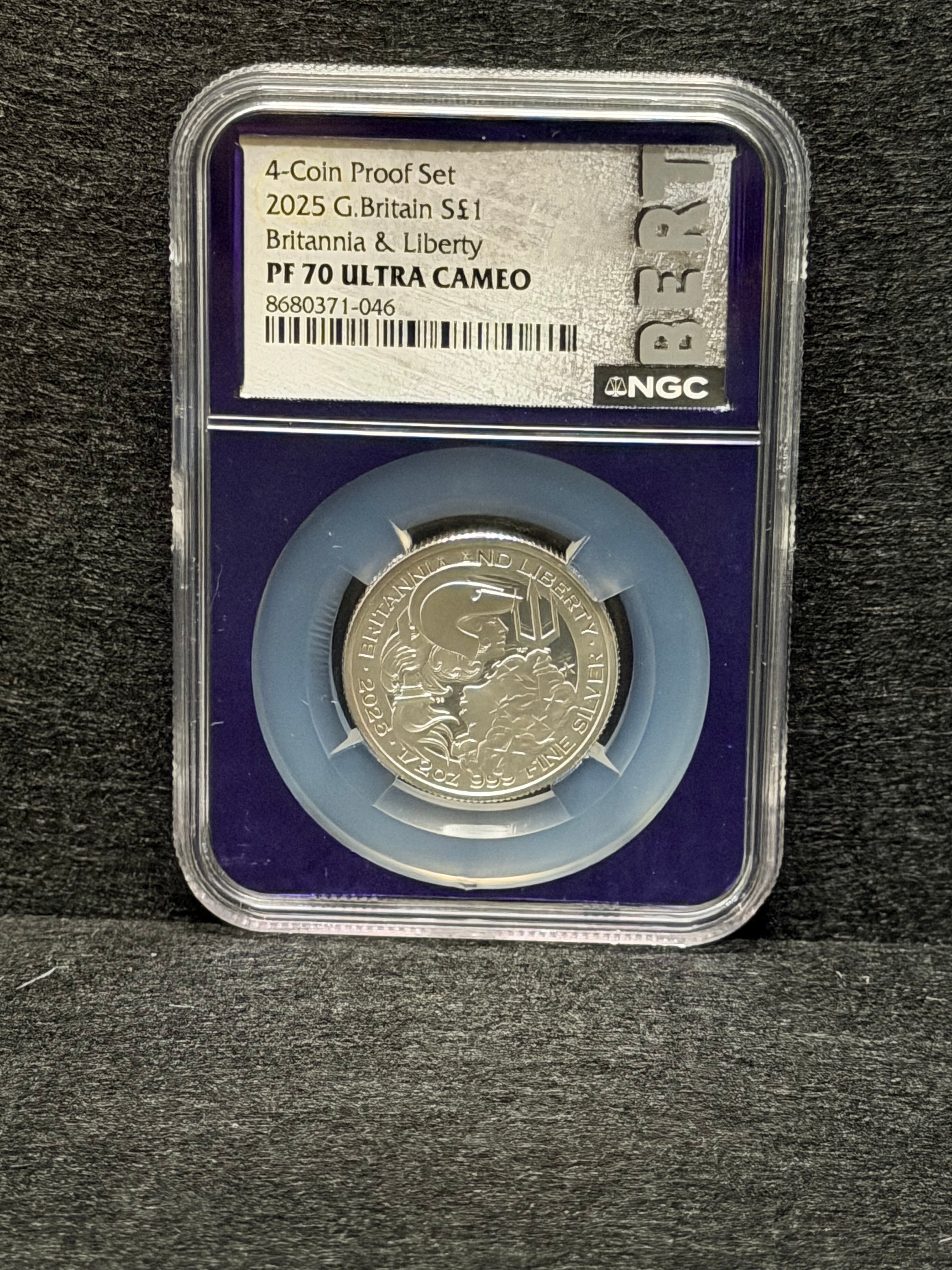 2025 Great Britain Britannia & Liberty 4-Coin Proof Set NGC PF70 UC