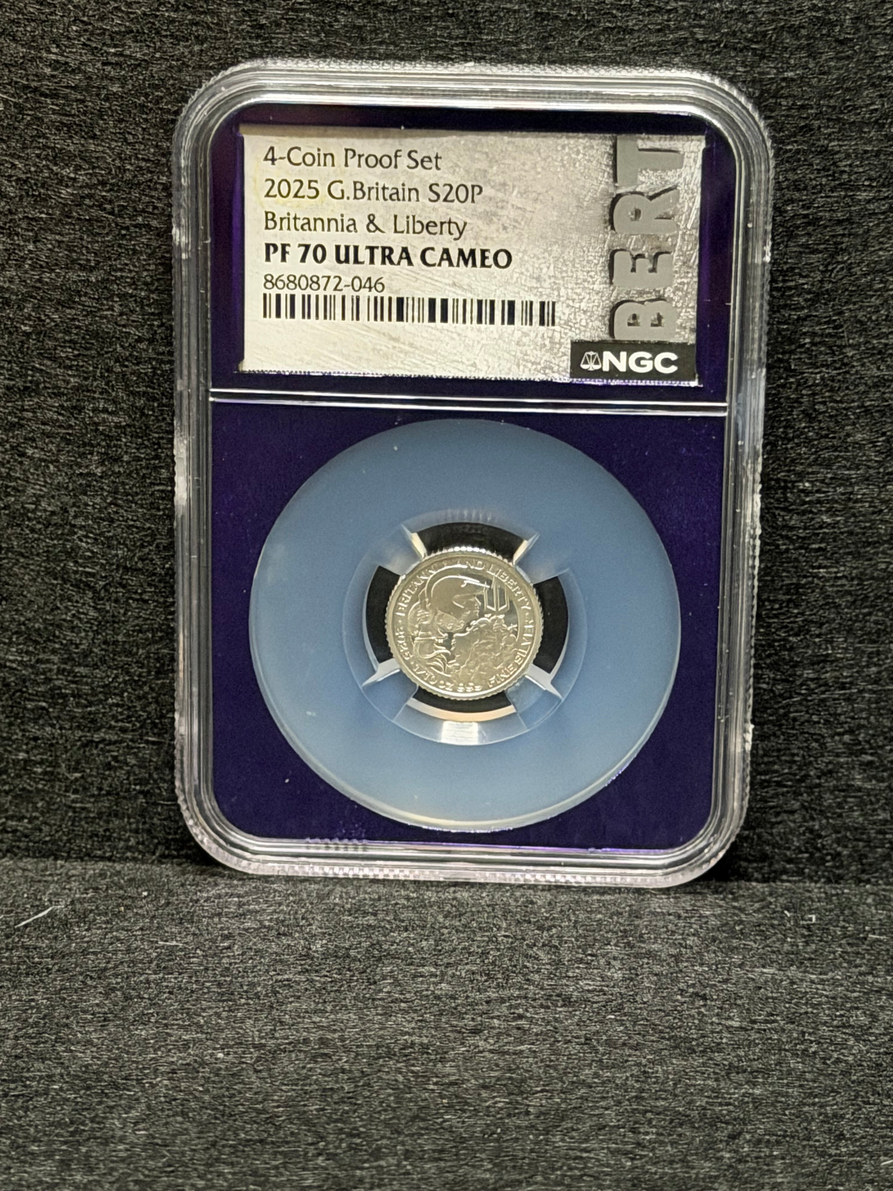 2025 Great Britain Britannia & Liberty 4-Coin Proof Set NGC PF70 UC