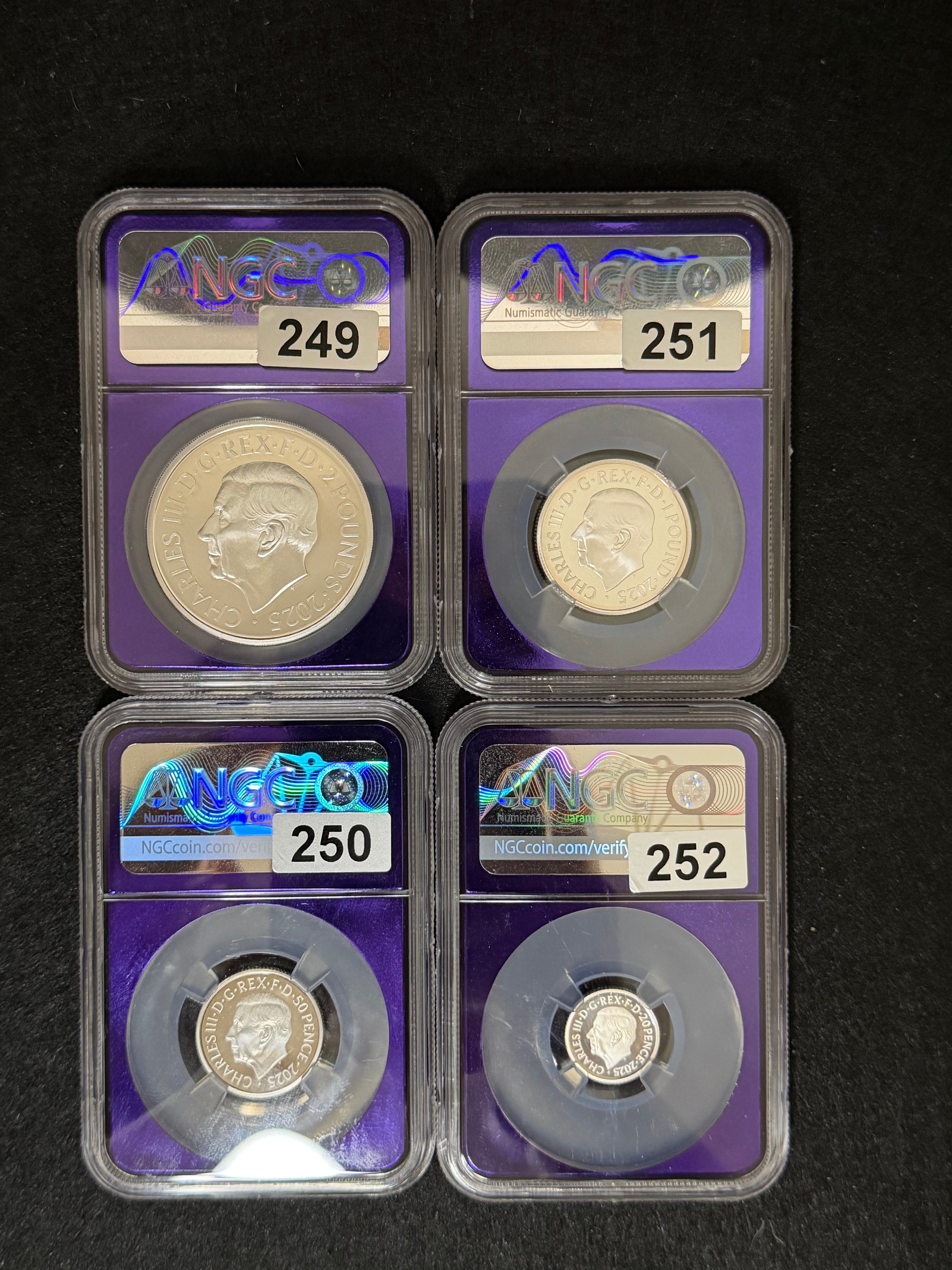 2025 Great Britain Britannia & Liberty 4-Coin Proof Set NGC PF70 UC