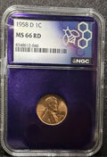 1939-S Lincoln Wheat Cent NGC MS65 RD Red Gem Key Date Certified Penny